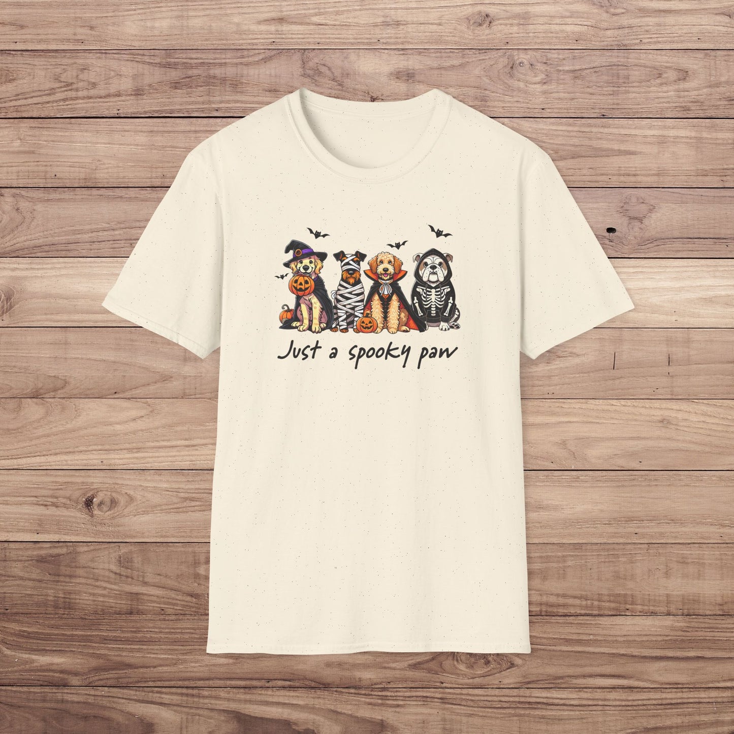 Just a Spooky Paw Halloween T-Shirt