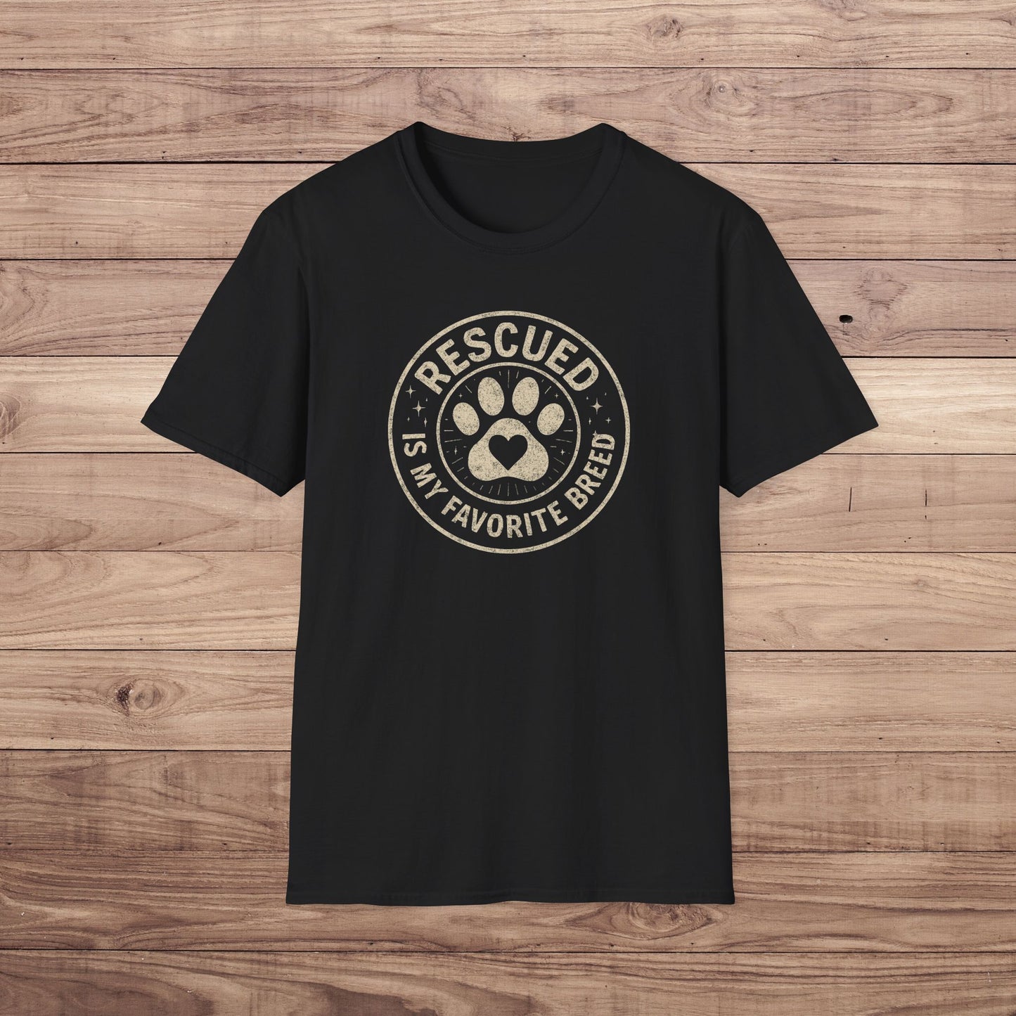 Rescued is my favorite breed T-Shirt