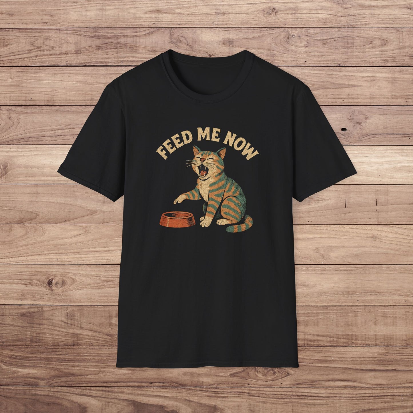 Feed Me Now Cat T-Shirt