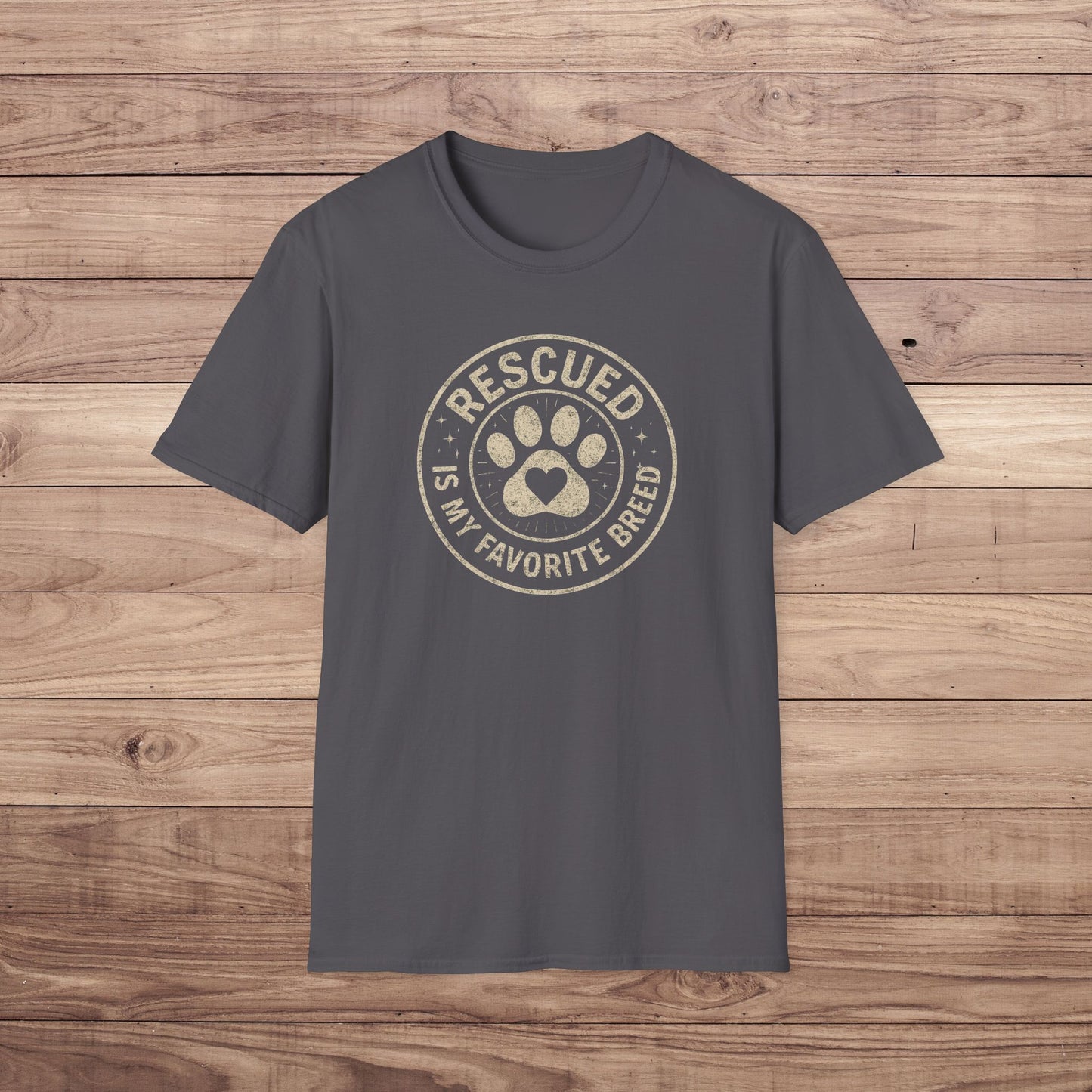 Rescued is my favorite breed T-Shirt