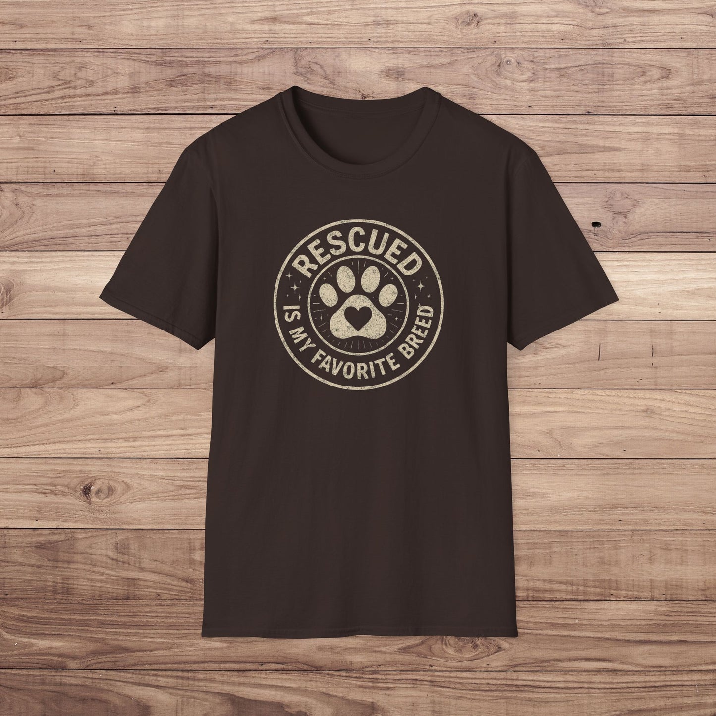 Rescued is my favorite breed T-Shirt