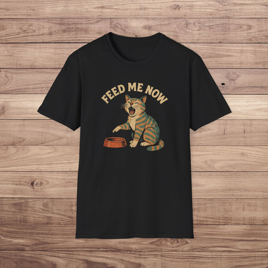 Feed Me Now Cat T-Shirt