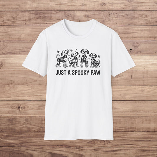 Just a Spooky Paw T-Shirt – Funny Halloween Dog Lover Gift Tee