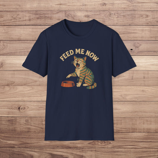 Feed Me Now Cat T-Shirt