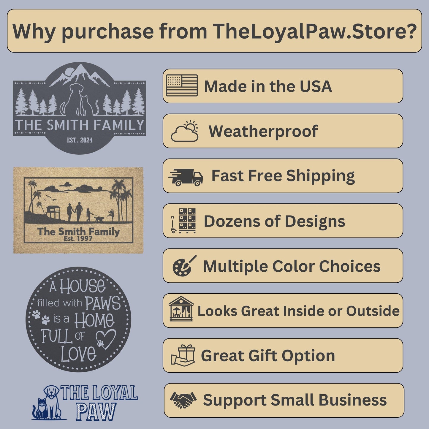 Why purchase from www.theloyalpaw.store?