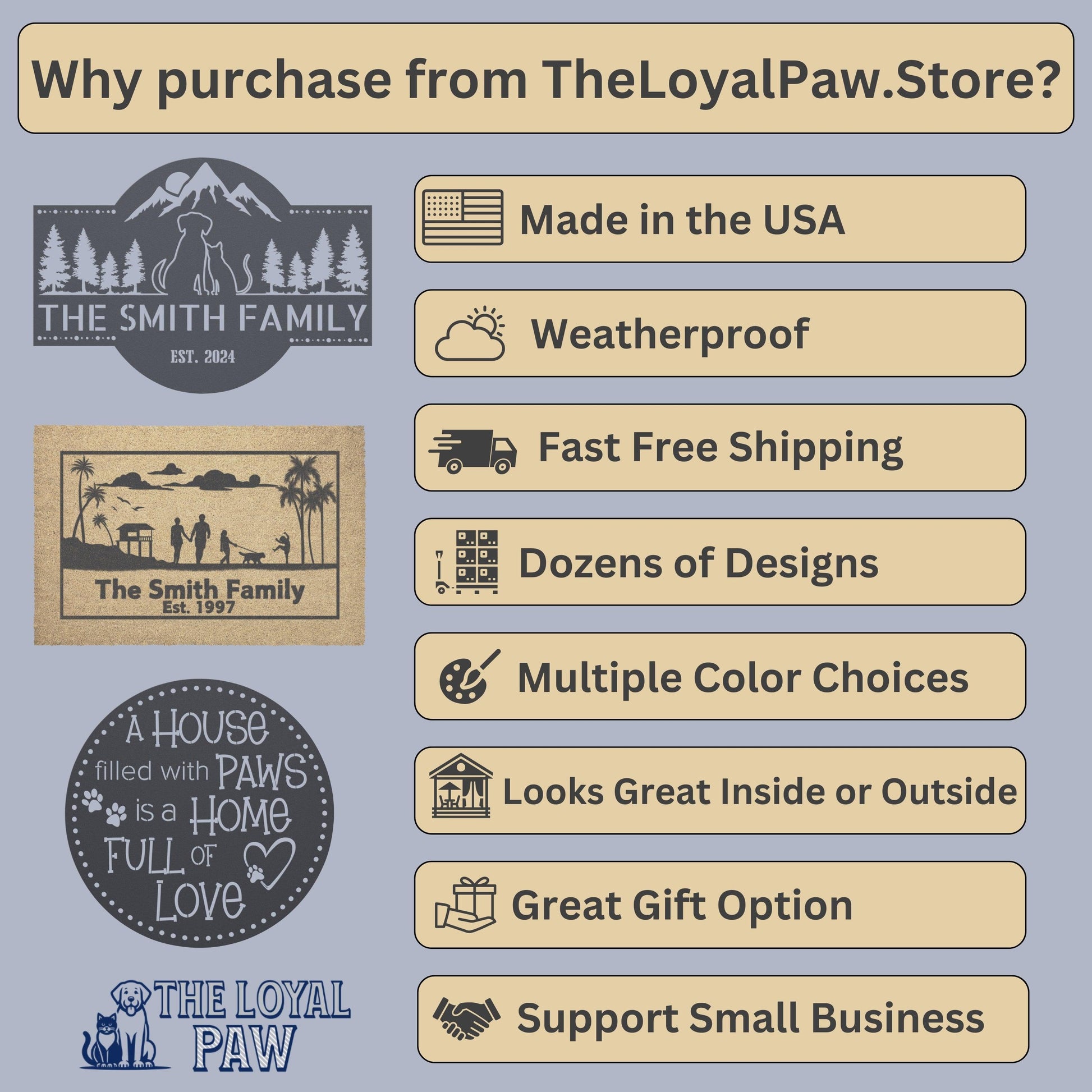 Why purchase from www.theloyalpaw.store?