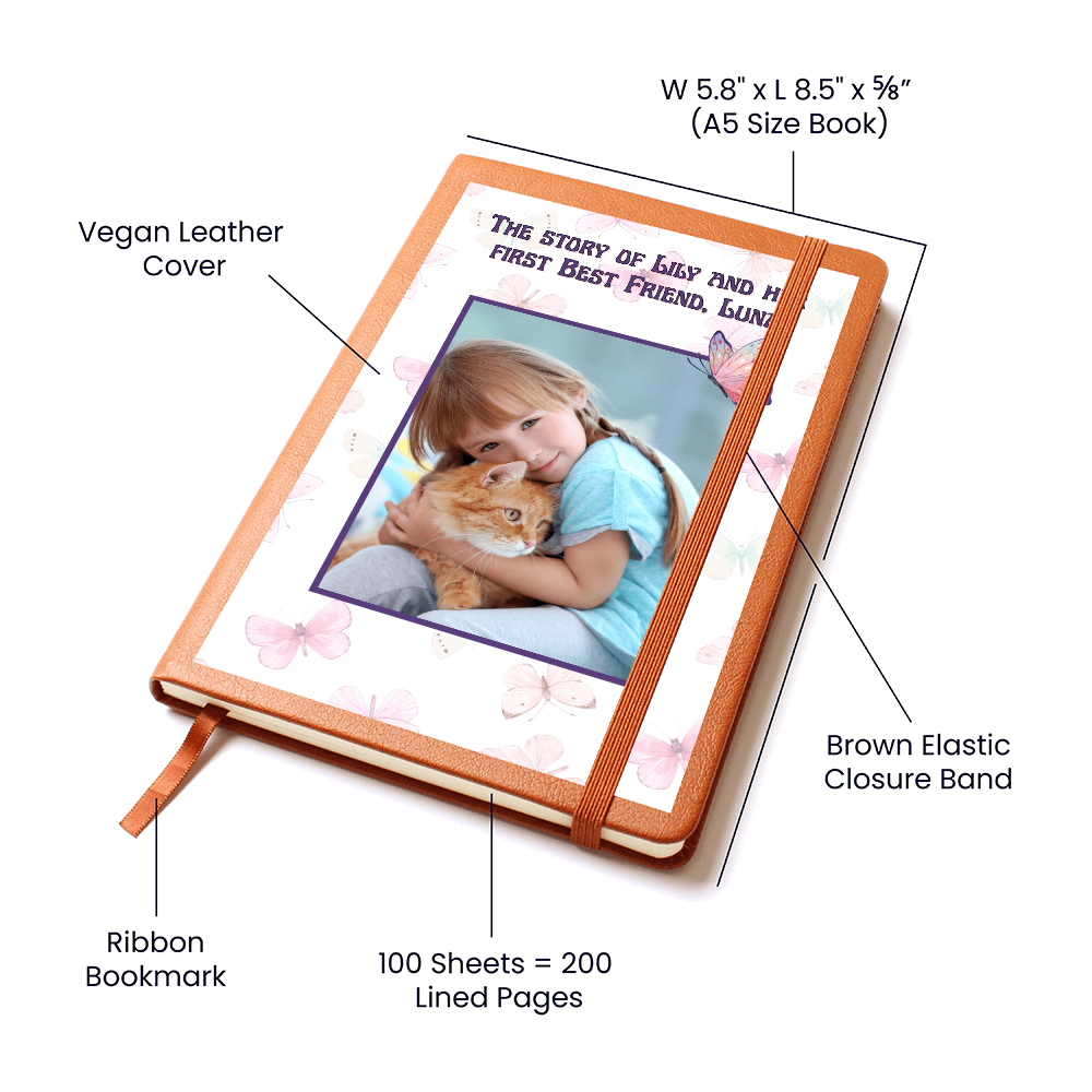 Personalized gift for pet lovers featuring a girl and her cat