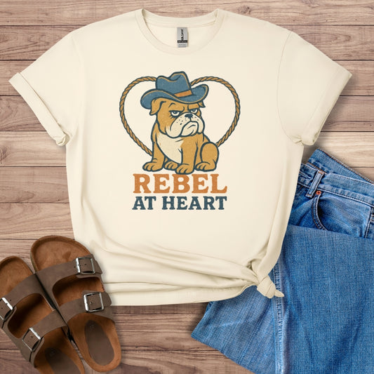 Rebel at Heart Bulldog T-Shirt